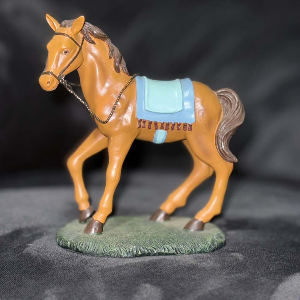 HAWTHORNE VILLAGE THOMAS KINKADE NATIVITY SILENT PRAISE & FAITHFUL HORSE EVC